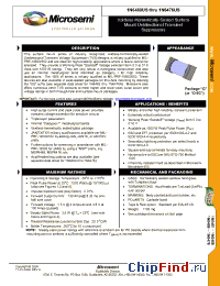 Datasheet 1N6472US manufacturer Microsemi