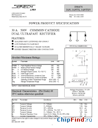 Datasheet 1N6674 производства Microsemi