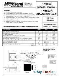 Datasheet 1N6823 manufacturer Microsemi