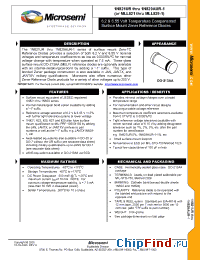 Datasheet 1N825AUR manufacturer Microsemi