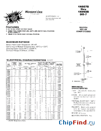 Datasheet 1N978BUR-1 производства Microsemi