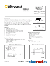 Datasheet 1PMT4099...1PMT4135 производства Microsemi