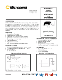 Datasheet 1PMT5913B manufacturer Microsemi