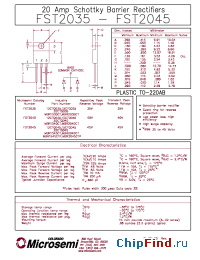 Datasheet 20CTQ035 manufacturer Microsemi