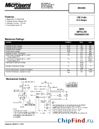Datasheet 2N1893 производства Microsemi