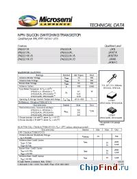 Datasheet 2N2221AUA manufacturer Microsemi