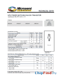 Datasheet 2N3998 производства Microsemi