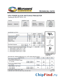 Datasheet 2N5667S manufacturer Microsemi