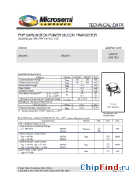 Datasheet 2N6287 manufacturer Microsemi