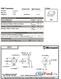 Datasheet 2N6329 manufacturer Microsemi