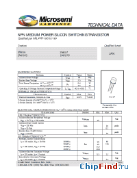 Datasheet 2N697S manufacturer Microsemi