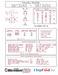 Datasheet 40CDQ040 manufacturer Microsemi