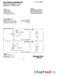 Datasheet 673-1S manufacturer Microsemi