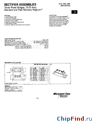 Datasheet 696-6 manufacturer Microsemi