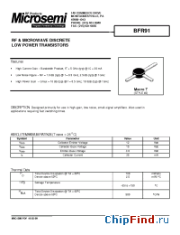 Datasheet BFR91 manufacturer Microsemi
