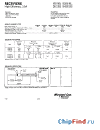 Datasheet BYV-150 manufacturer Microsemi