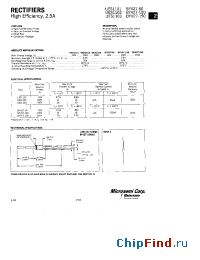 Datasheet BYV27-100 manufacturer Microsemi