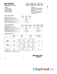 Datasheet BYW31-150 manufacturer Microsemi