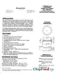 Datasheet CD6267...CD6303CA производства Microsemi