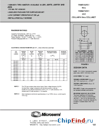 Datasheet CDLL4625C производства Microsemi