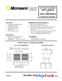 Datasheet CHF1.5KE110 производства Microsemi
