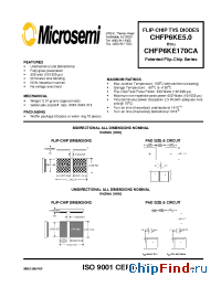 Datasheet CHFP6KE10C производства Microsemi