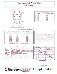 Datasheet EHF16B1 manufacturer Microsemi