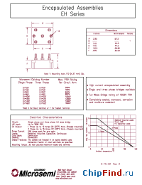 Datasheet EHF6B1 manufacturer Microsemi