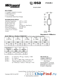 Datasheet ESA1N4148-1 производства Microsemi