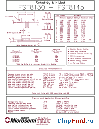 Datasheet FST8145 manufacturer Microsemi