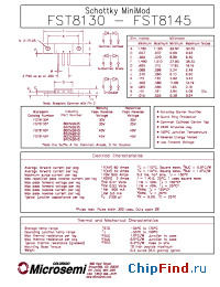 Datasheet FST8145SM6C производства Microsemi