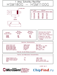 Datasheet HSM1100G manufacturer Microsemi