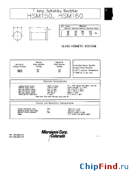 Datasheet HSM160 manufacturer Microsemi