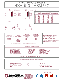 Datasheet HSM350J manufacturer Microsemi