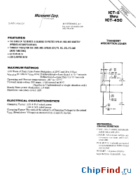 Datasheet ICT-15 manufacturer Microsemi