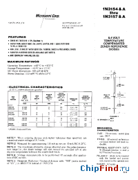 Datasheet JAN1N3156 manufacturer Microsemi