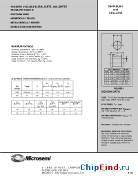 Datasheet JAN1N4148UR-1 manufacturer Microsemi