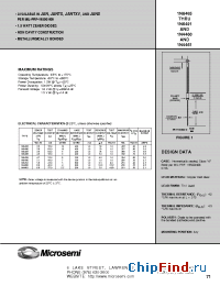 Datasheet JAN1N4461 manufacturer Microsemi