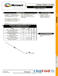 Datasheet JAN1N4938-1 производства Microsemi