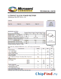 Datasheet JAN1N6774 manufacturer Microsemi