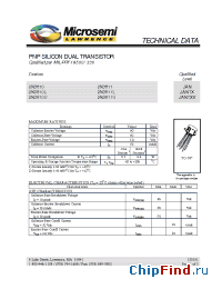 Datasheet JAN2N3810U manufacturer Microsemi