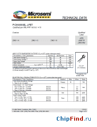 Datasheet JAN2N5114 manufacturer Microsemi