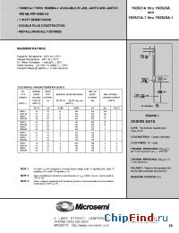 Datasheet JANHCA1N3822A manufacturer Microsemi
