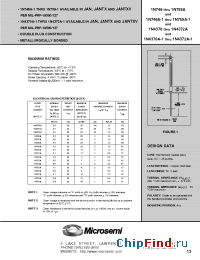 Datasheet JANHCA1N748A manufacturer Microsemi
