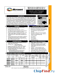 Datasheet JANMQSMCGLCE120 manufacturer Microsemi