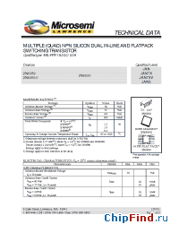 Datasheet JANS2N6989U manufacturer Microsemi