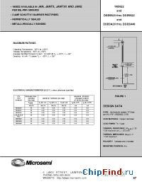 Datasheet JANTX1N5822 производства Microsemi
