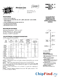 Datasheet JANTX1N823-1DO-7 manufacturer Microsemi