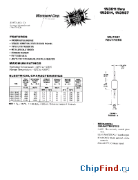 Datasheet JANTXV1N3612 manufacturer Microsemi