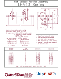 Datasheet LHV43H20 manufacturer Microsemi